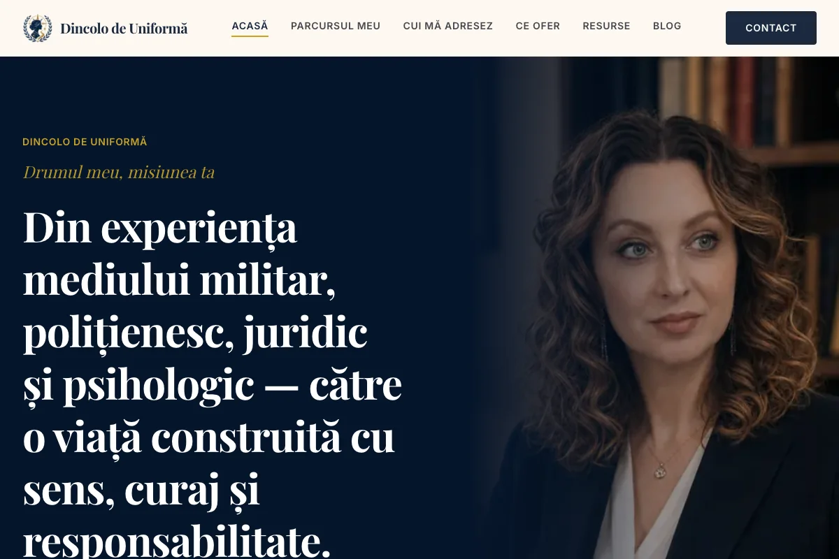 Screenshot dincolo-de-uniforma.ro
