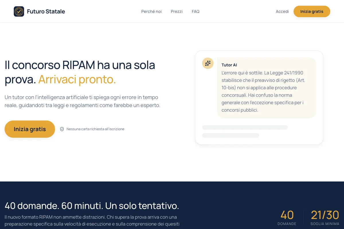 Screenshot futurostatale.it