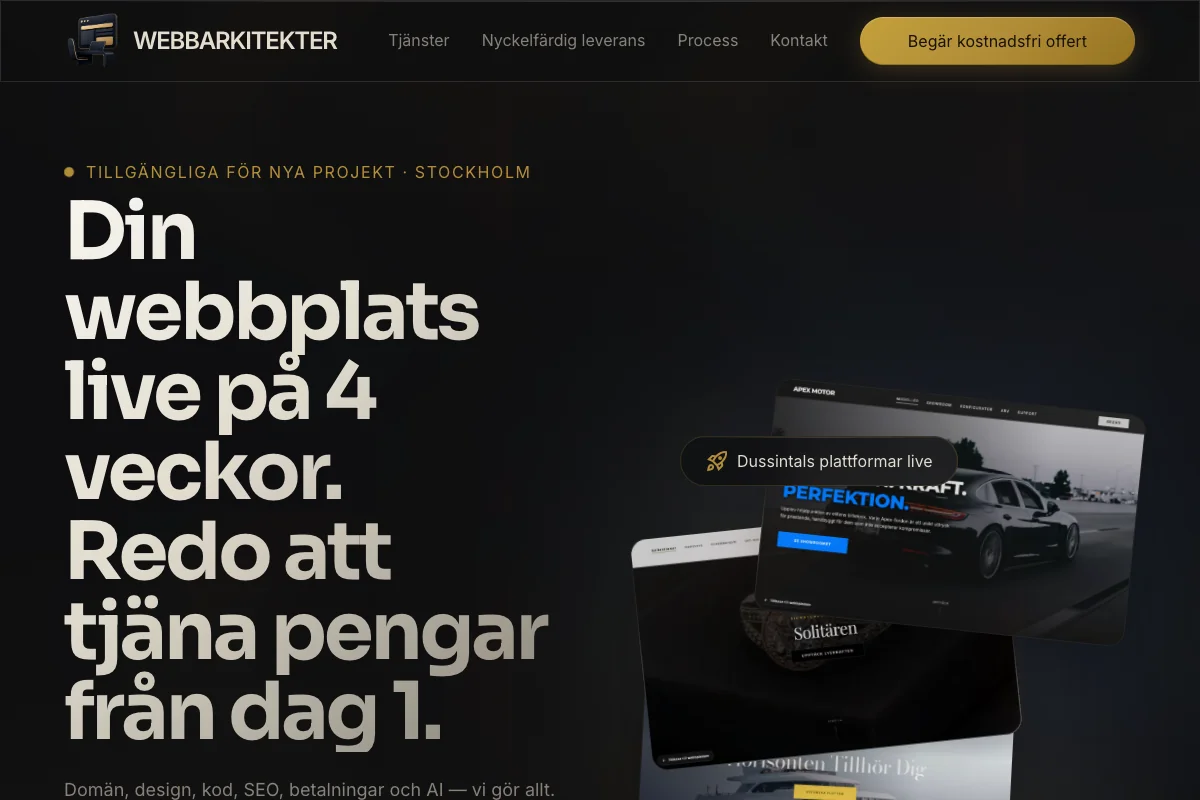 Screenshot webbarkitekter.se